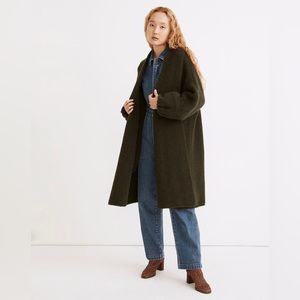 NWT Madewell Glendridge Shawl-Collar Sweater Coat